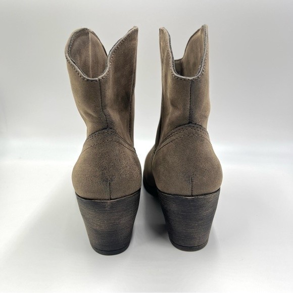 Rocket Dog Womens Faux Vegan Leather Weathered Western Style Brown Boots Size 10 - Picture 8 of 13